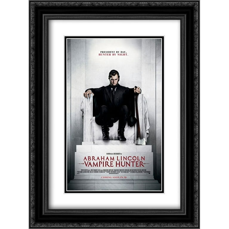 Abraham Lincoln: Vampire Hunter 18x24 Black Ornate Wood Framed