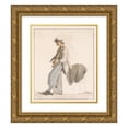 thumbnail image 1 of Abraham-Louis-Rodolphe Ducros 20x22 Gold Ornate Framed and Double Matted Museum Art Print Titled - Son of Captain Erie with Violin (1778), 1 of 4