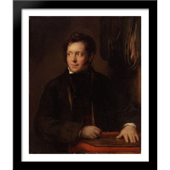 Abraham Raimbach 28x34 Large Black Wood Framed Print Art by David Wilkie