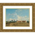 thumbnail image 1 of Abraham Salm 24x19 Gold Ornate Framed and Double Matted Museum Art Print Titled - The Kemanglen Sugar Factory Near Tegal (Or Tagal), Java (1870 - 1875), 1 of 4
