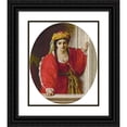 thumbnail image 1 of Abraham Solomon 15x17 Black Ornate Wood Framed Double Matted Museum Art Print Titled - Juliet at Her Balcony (1861), 1 of 5