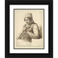 thumbnail image 1 of Abraham Van Strij 12x14 Black Ornate Wood Framed Double Matted Museum Art Print Titled: Seated Man With&nbsp;Stick (19th&nbsp;Century), 1 of 5