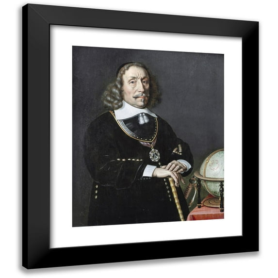 Abraham Van Westerveldt 20x24 Black Modern Framed Museum Art Print Titled - Witte Cornelisz De with (1599-1658)