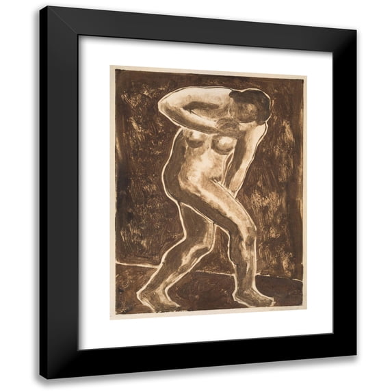 Abraham Walkowitz 19x24 Black Modern Framed Museum Art Print Titled - Untitled (1905)