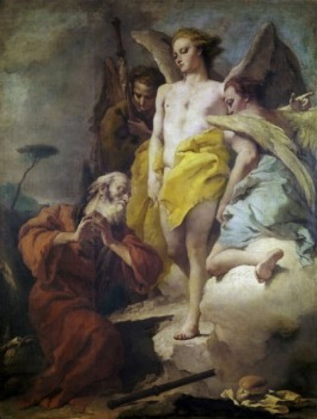 Abraham and the Three Angels Giovanni Battista Tiepolo (1696-1770 Italian) Canvas Art - Giovanni Battista Tiepolo (18 x 24)