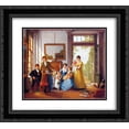 thumbnail image 1 of Abraham van Strij 2x Matted 24x20 Black Ornate Framed Art Print 'Hendrik Weymans and his family', 1 of 2