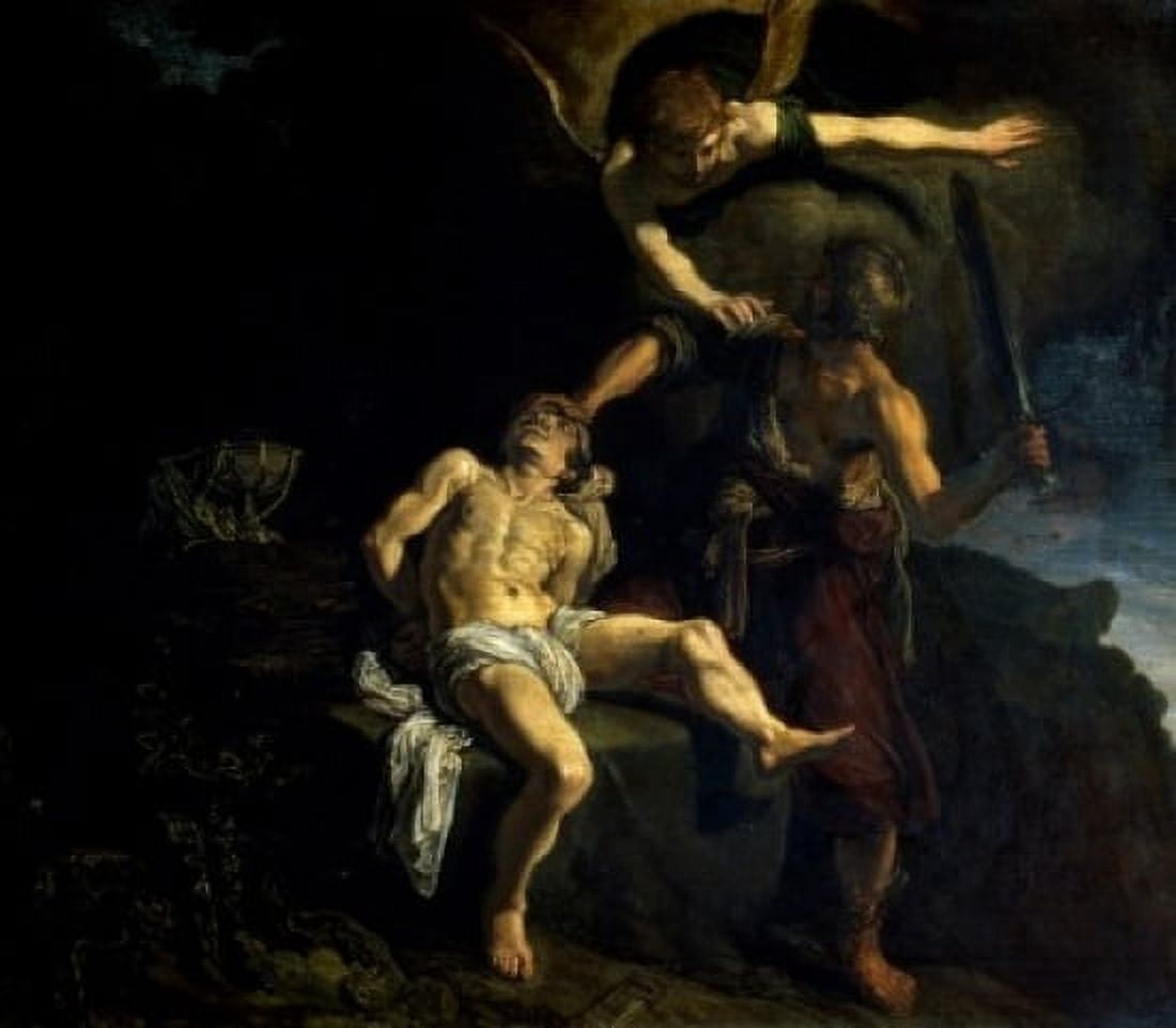 Abrahams Sacrifice by Pieter Lastman (1583-1633) France Paris Musee du Louvre Canvas Art - Pieter Lastman (24 x 36)