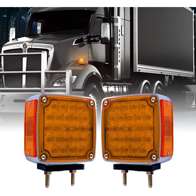 Abrams Pedestal Lights for Trucks 50 LED Square Double Face Marker