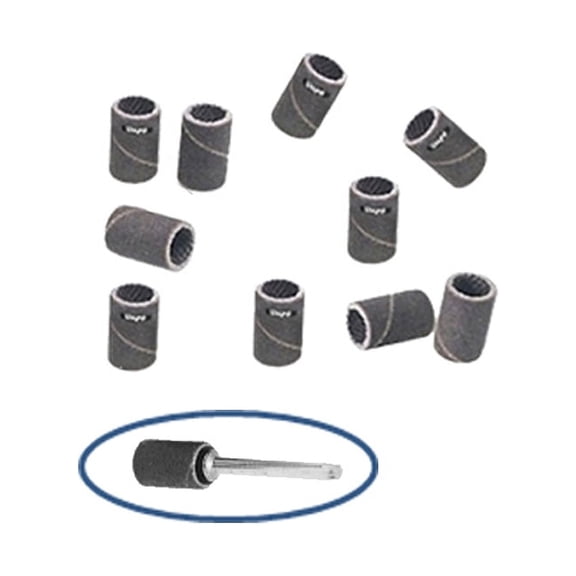 Abrasive Bands 180 Grit 1/4" Dia Pkg 10 Jewelry Grinding Soft To Hard Materials