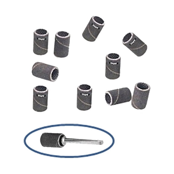 Abrasive Bands 80 Grit 3/8" Dia. Pkg 10 Jewelry Grinding Soft To Hard Materials