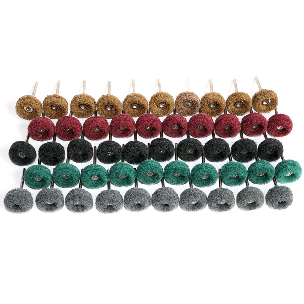 Abrasive Buffing Polishing Wheel Set for Rotary Tool, Scouring Pad ...