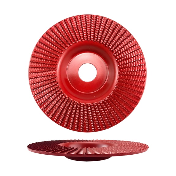 Abrasive Grinder Wheel, Wood Carving Disc, Polishing Wheel, Indestructible Disc for Grinder, 5 Inch Red Flat Stabbing Surface Sanding Disc Compatible with Standard Angle Grinders