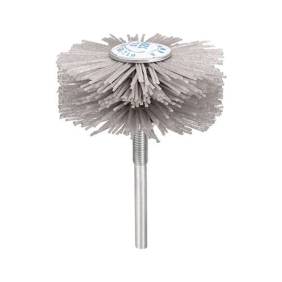 Abrasive Nylon Wheel Brush 120 Grits with 1/4-inch Shank for Polish Grinder