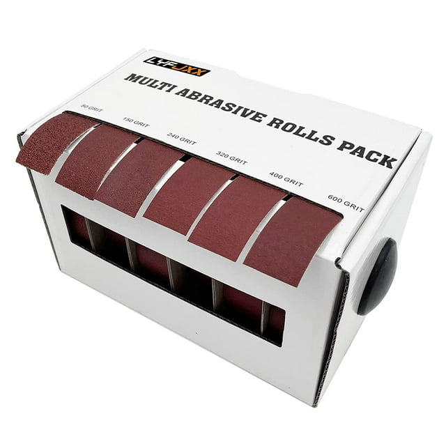 Abrasive Paper 6pc Sandpaper Variety Pack with Dispenser Drawable Emery