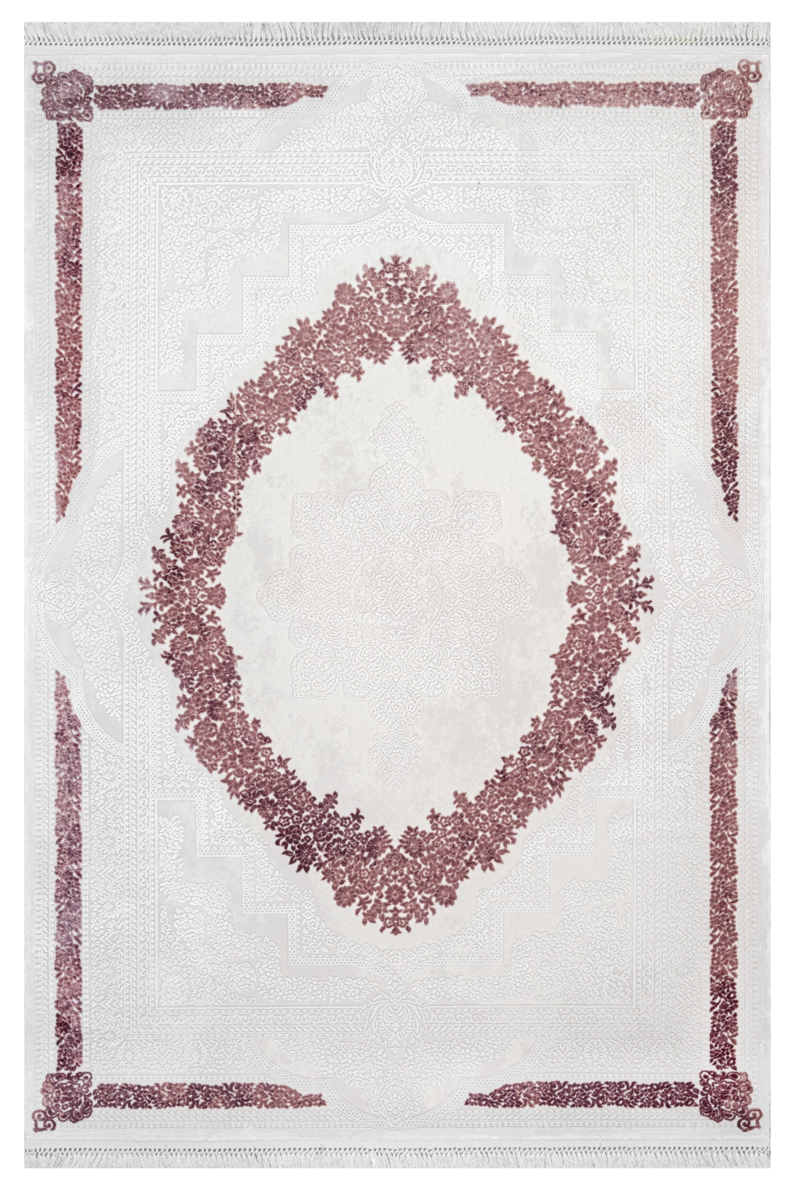 Abrasive Plum Oriental Bamboo Area Rugs for Living Room Jacquard ...