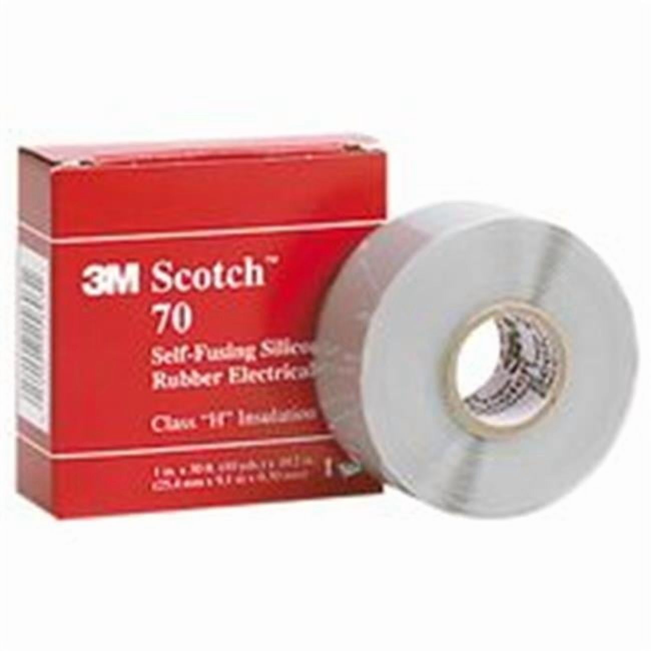 Abrasive  Scotch Self-Fusing Silicone Rubber Electrical Tape, 1 in. x 30 ft., Sky Blue Gray