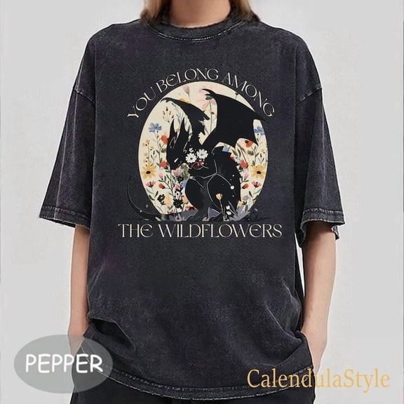Abraxos Flower Comfort Colors® Shirt, Throne Of Glass Flower Shirt, Fantasy Dragon Bookish Tee, Fantasy Book Lover Shirt, Bookish Lover Gift