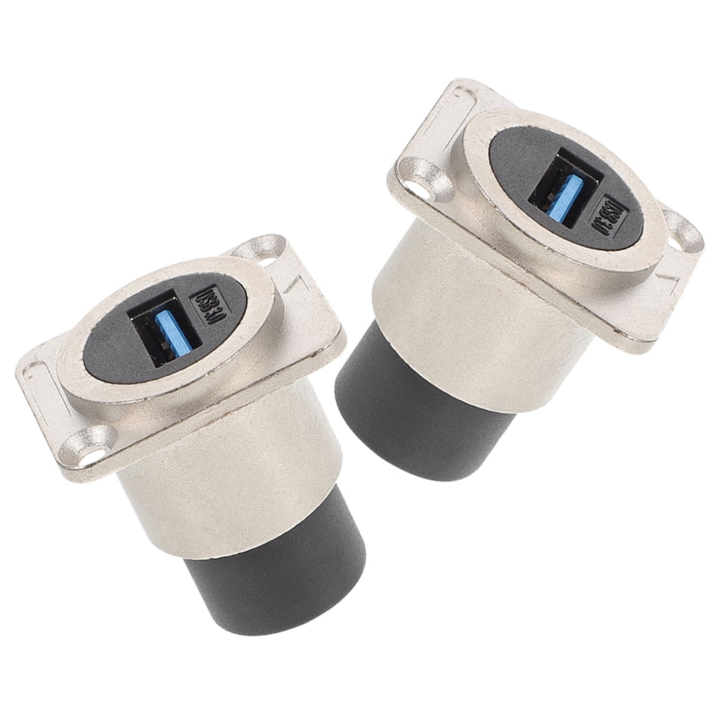 Abrazaderas Metal USB Pass Through Connector Panel Socket Straight ...