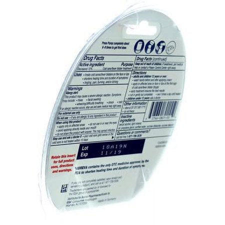 Abreva 2grm Pump Size 1ct Abreva Cold Sore Treatment