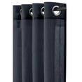 thumbnail image 1 of Abri Grommet Crushed Sheer Curtain Panel (Single) - 50 x 120" - Navy, 1 of 2