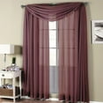 thumbnail image 1 of Luxury Abri Rod Pocket Crushed Sheer Curtain Panel (Single), 1 of 4