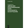 thumbnail image 1 of AbriÃ der StaatsÃ¶konomie oder Staatswirthschaftslehre, (Hardcover), 1 of 1