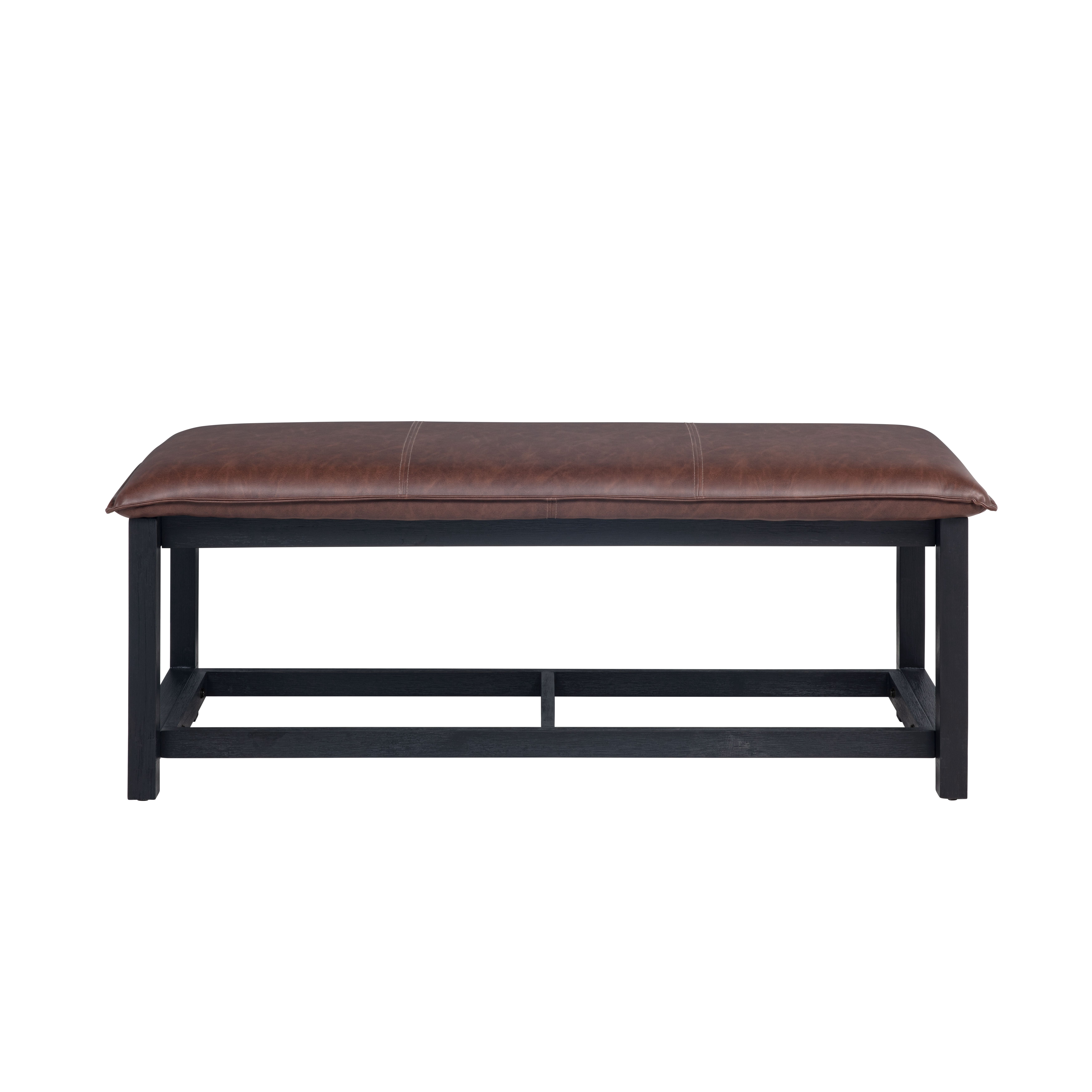 Abrielle Pillow Top Bench Chestnut