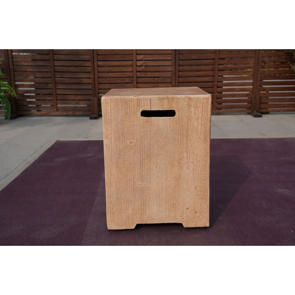 Abrihome Outdoor Table for Gas Fire Pit Tank