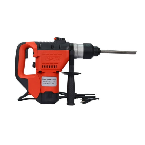 Abrihome Rotary Hammer 1100W(Red+ Black) 1-1/2" SDS Plus Rotary Hammer Drill 3 Functions