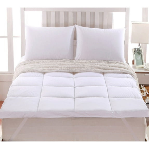Abripedic™ Comfort 2" Mattress Topper 100% Cotton Shell, White Alternative Down fill - King