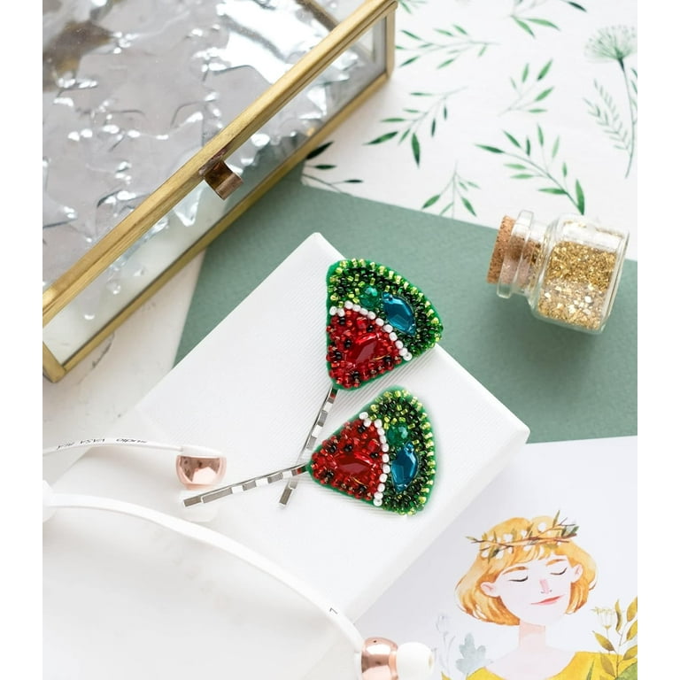 Abris Art Bead Embroidery Decoration Kit Watermelon Slice ADH-007