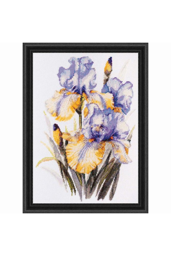 Irises Counted Cross-Stitch Kit