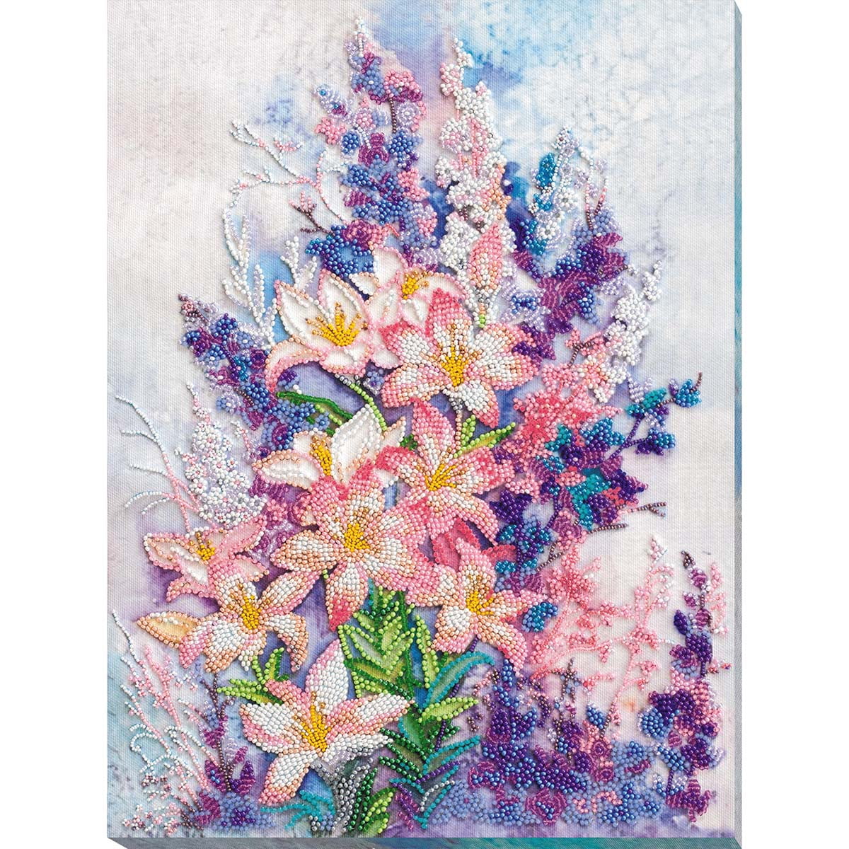 Abris Art Light Pink Beaded Embroidery Kit