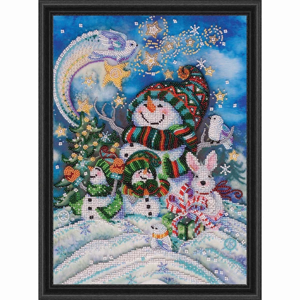 Abris Art New Year's Night beaded Embroidery Kit