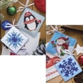 thumbnail image 1 of Abris Art Sweet Little Penguin & I Give Presents!, Set of 2 Beaded Embroidery Kit, 1 of 1
