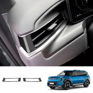 Carbon Fiber Style Dashboard Air Vent Outlet Cover Trim For Kia Stinger 2018-2023