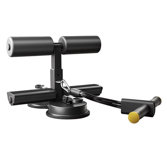 Abs Master Portable Sit - Up Bar. Foot Holder with Elastic Suction Cups & Pull Rope. Home Workout Assistant