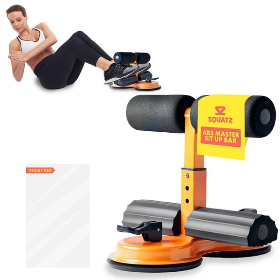 Abs Master Sit-up Bar - Sit Up Assistant Device Machine with Double Suction Cup,for Finess Exercising Abdominal Muscles Full Body Training