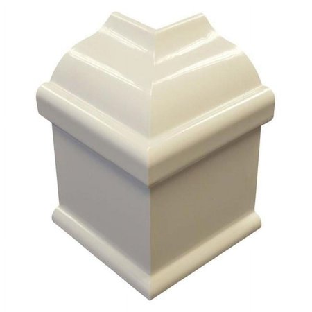 Abs Plastic Baseboard Outside Corner Cover, White