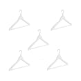 thumbnail image 1 of Abs Plastic Clothes/Suit Hangers, Perfect for Dresses, Blouses and Pants, Shirts, Ties, Scarves and Sweaters ,coat Set of 5 - White, 1 of 5