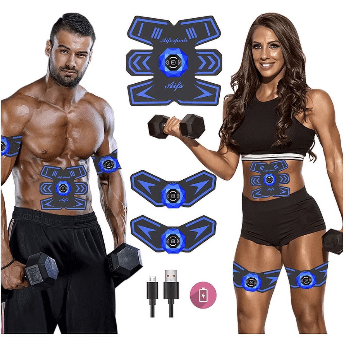 Rechargeable Ab Stimulator Trainer for Men Women Abs Muscle Fitness Workout Equipment Portable Flexible Walmart