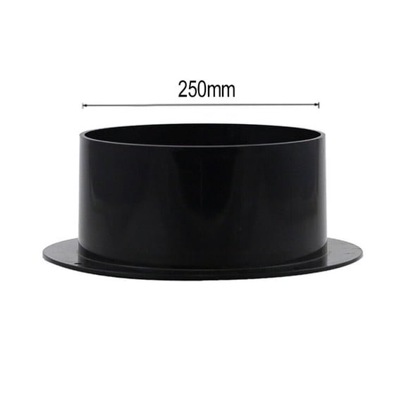 Abs Straight Pipe Flange Ventilation Ducting Exhaust Pipe Air Duct Connectors 150Mm