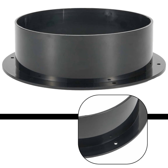 Abs Straight Pipe Flange Ventilation Ducting Exhaust Pipe Air Duct Connectors
