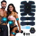 thumbnail image 1 of Abs Trainer,Abs Stimulator,EMS Muscle Stimulator LCD Screen Muscle Stimulator USB Rechargeable Portable Muscle Trainer 10 Modes 20 Intensities Suitable Women & Men, 1 of 7