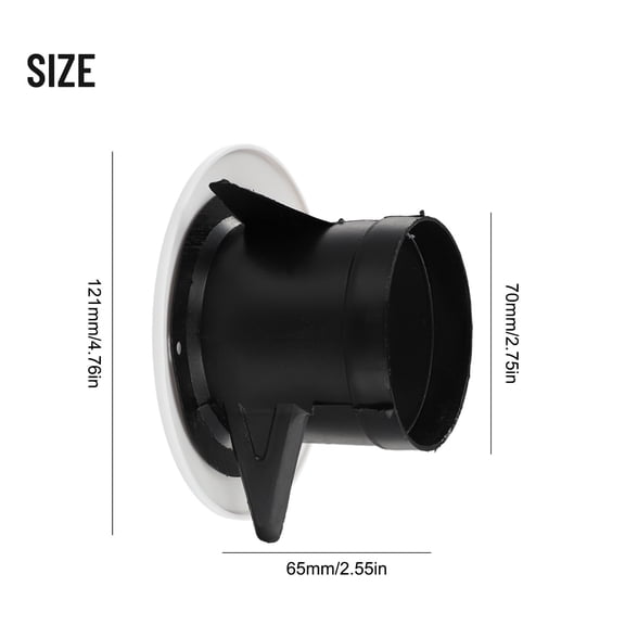 Abs Tuyere Ceiling Air Supply Mountable Hot Air Vent Grille Cover Easy Diffuser