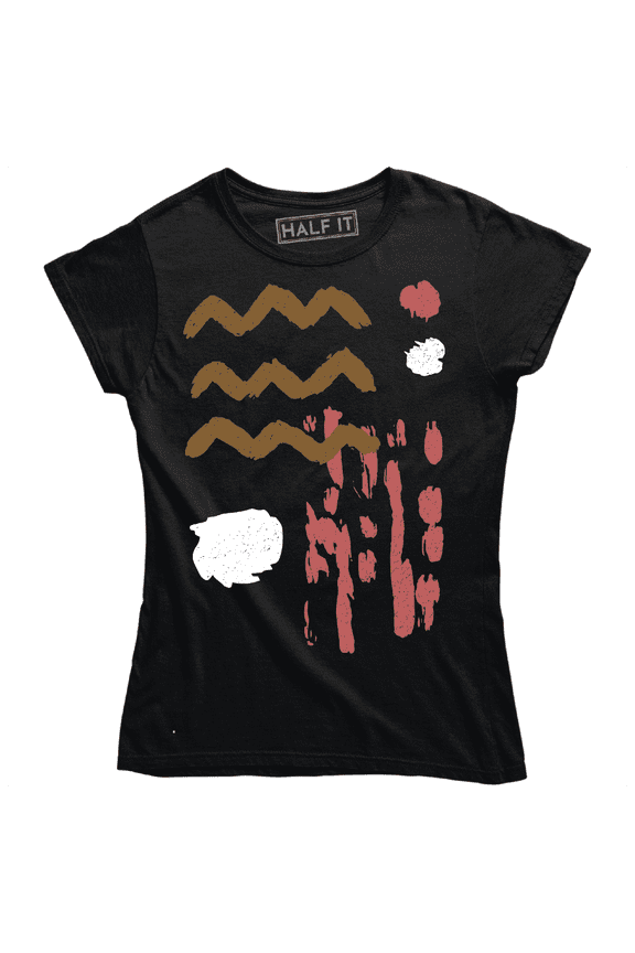 AbsTract Art Design Different Make Up Shapes Lines Women's Tee Shirt