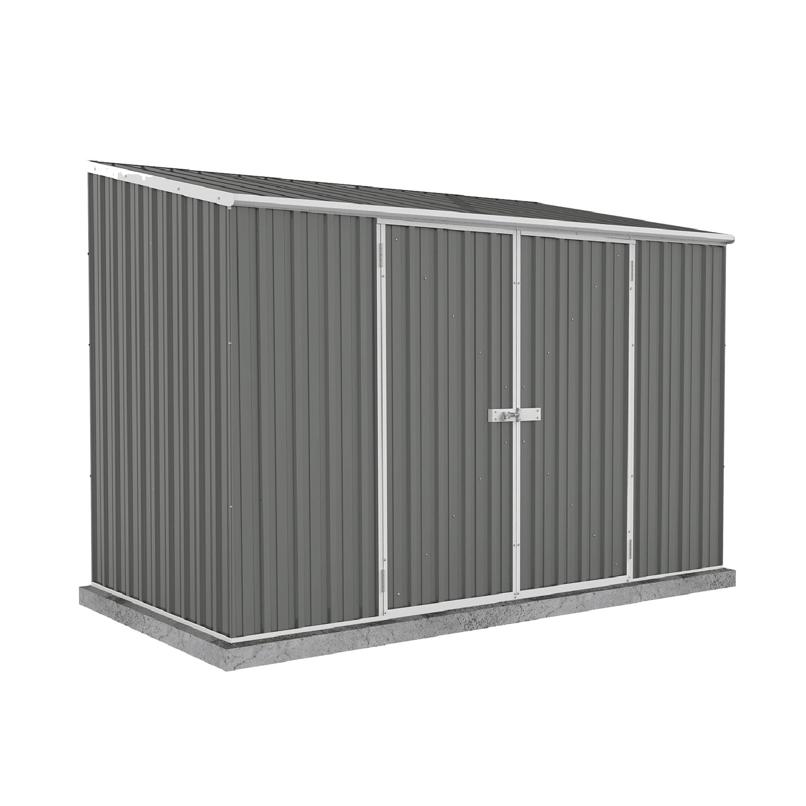 Woodland Gray 10' x 5' Galvanized Steel Storage Shed