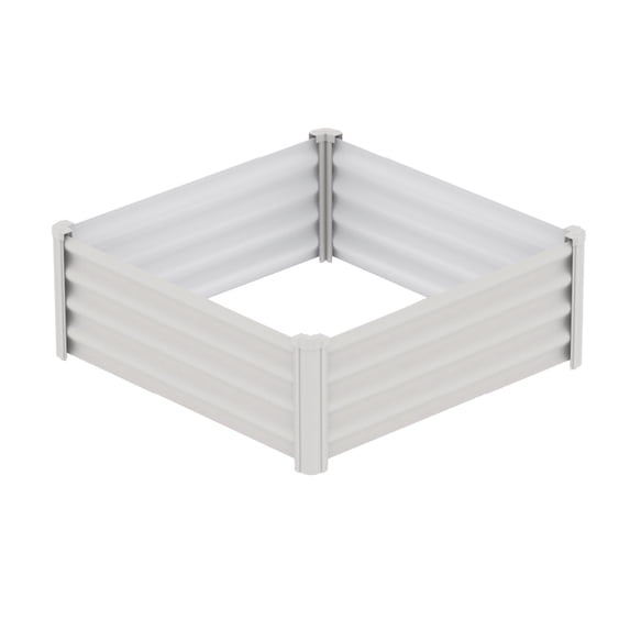 Absco AB1310 4 x 4 ft. Metal Square Garden Bed, Surfmist