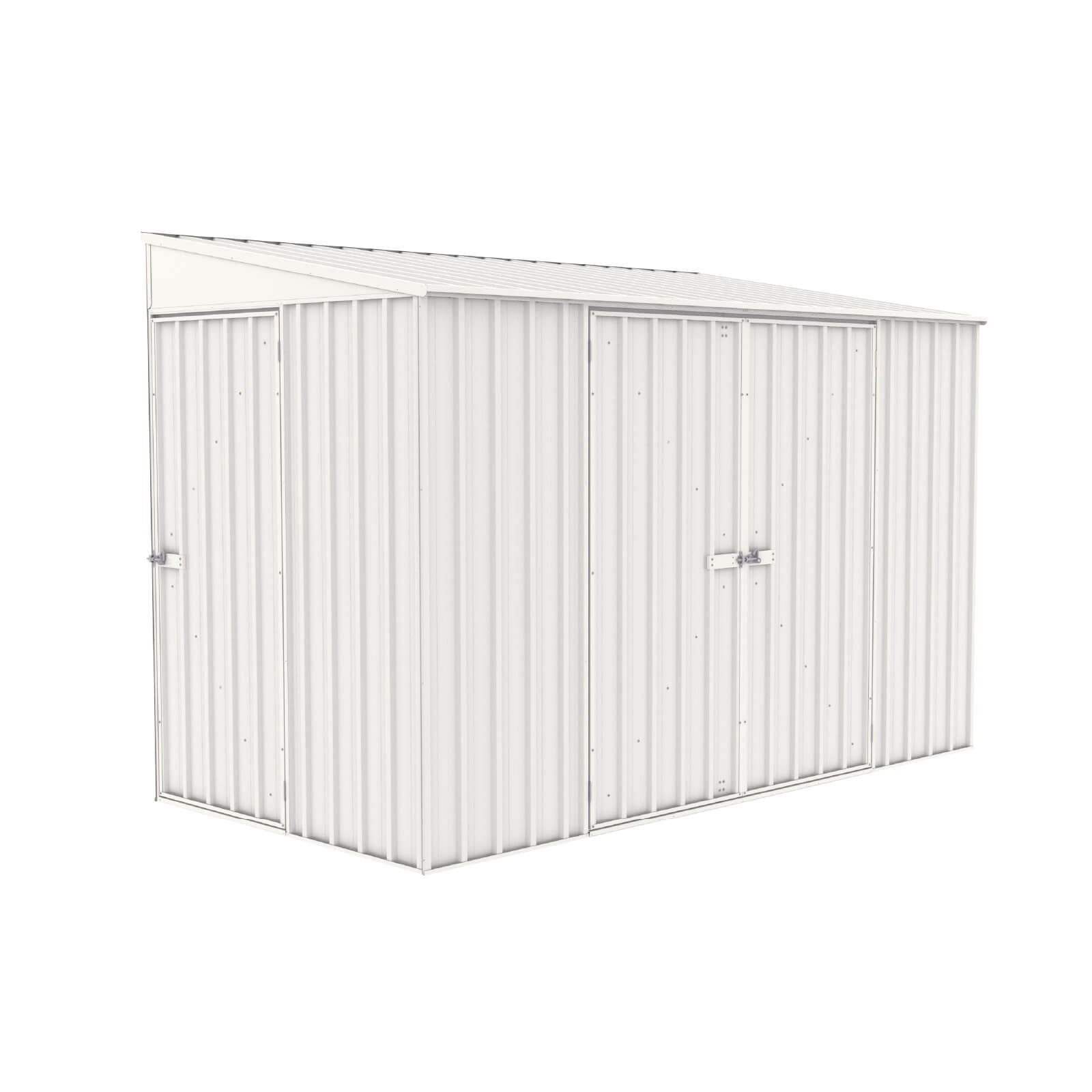 Absco Durango 10 Ft. x 5 Ft. Metal Bike Shed, Steel Utility Tool Shed ...