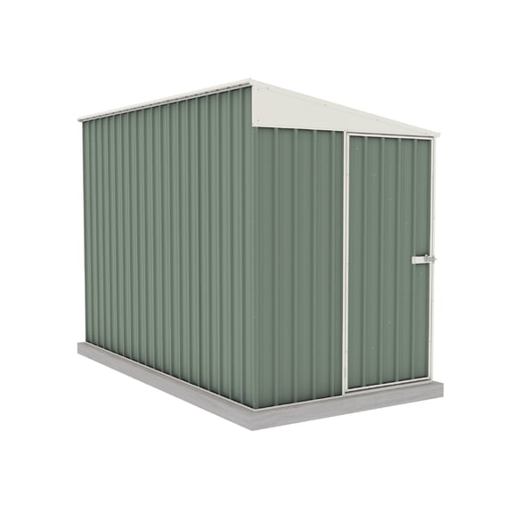 Absco Durango 5' x 10' Metal Bike Shed - Pale Eucalypt